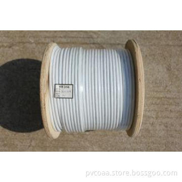 AISI 316 PVC Coated 1x19 Stainless Steel Wire Rope Strength